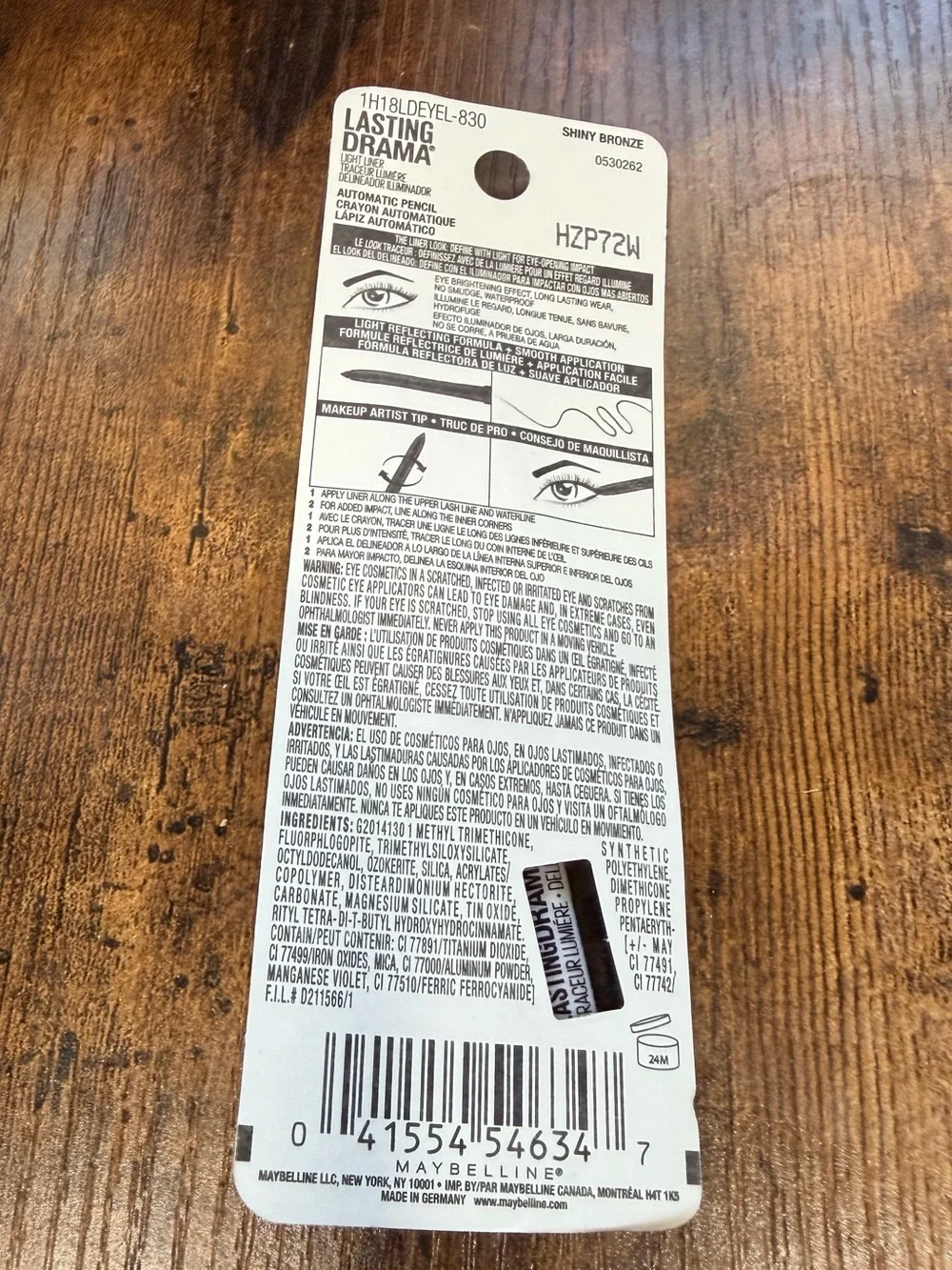 Maybelline Lasting Drama Twist-Up Eye Liner Pencil - Rose Gold Shimmer